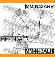������� ��������� ������ AT Mitsubishi RVR N10,20# 1991.01-1997.03 [JPN] Febest MMN43ARR MMN43ARR ����