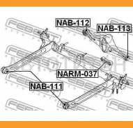 ����������� ������ ����� Nissan Primera P12 2001-2007 Febest NAB111 NAB111 ����