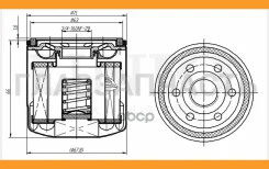 ������ �������� Chevrolet Aveo (T200-T255) 04-, Suzuki SX4 (JY) 16-, Daewoo Matiz (M100-M250) 98-, Exeed LX 22- FLT20004 ����