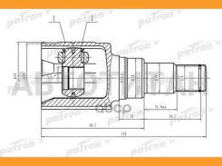 ���� ���������� 23x38x19 Toyota Yaris/ECHO NCP1/SCP10 99-05 [PCV1572] PCV1572 ����