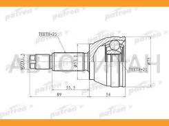 ���� ������ 25x53.2x21 FORD: Focus 00-03 SOHC ���� [PCV9105] PCV9105 ����