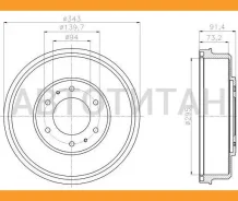 ������� ��������� Mitsubishi: L 200 (KB_T, KA_T) 2.5 DI-D 4WD (KB4T) 05- [PDR1733] PDR1733 ����
