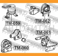 ������� ��������� ����� Toyota RAV4 SXA1# 1994.04-2000.05 [JP] Febest TM061 TM061 ����