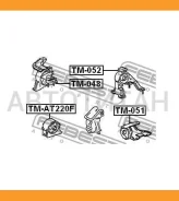 ������� ��������� �������� AT Toyota Avensis AT22#, �AZT220, �CDT220, �CT220, �ST220, �ZZT22# 1997.10-2003.01 [EU] Febest TMAT220F TMAT220F ����