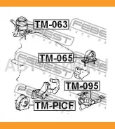 ����� ��������� �������� Toyota RAV 4 TM-PICF Febest Tmpicf ME1198, TM12, 0112NZE121F, 102288, 0112NZE121F, MI21057, 1236121010, 1236121030, 123612101...