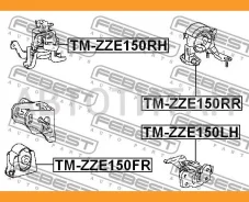 ����� ��������� �������� Toyota Auris(E15) 1.33-1.8 07- / Corolla(E15) 1.33-1.6 07- / Estima/Previa III 2.4 05- / Rav 4 III 2.0-2.4 06- Febest Tmzze15...