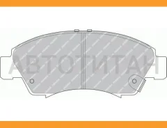 ������� ��������� (�������) Honda Fit 01-07 / Capa 98-02 / Jazz 02-15 Ferodo FDB777, �������� FDB777 ����