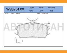 ������� ��������� �������� | ����� | Nissan Almera II 2000, Primera 1994 - 2002Nissan Almera II 2000, Primera 1994 - 2002 WS325400 ����