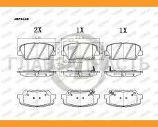 ������� ��������� �������� �������� HY Santa Fe (CM) 09-, Elantra (SD) 10-, Veloster (GS) 11-, Genesis (DK) 09-; KIA Sorento (XM) 09-Geely Atlas PRO 2...