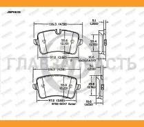������� ��������� �������� ������ P85120 AUDI A4 (8W2, 8WC, B9) 05/15- / AUDI A4 Avant (8W5, 8WD, B9) 08/15- / AUDI A8 (4H2, 4H8, 4HC, 4HL) 11/09-01/1...
