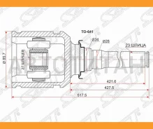 ���� (�������/ ������/ �����) Lexus RX 03-06 / Toyota Caldina (T240) 02-07 / Harrier (XU30) 03-13 / [TO641], ������ �������� TO641 ����