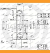 ��������� ������� (38.1/65.088/18.288) MI Delica Space Gear/Cargo (PA/PF# ) 94-06, Delica Truck (L03/06#) 86-94; Delica Star Wagon/Van (P0/P4# ) 86-99...