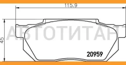 ��������� ������� /�������� ������ /����� JFBK ��� Honda Civic EK2 EK3 Fit GD7 GD8 Partner; HN-510; (PF-8510 TG-377C) D5073M 06450SAA901 JFBK HN510 HN...