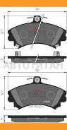 ��������� ������� 1198KT 4605A734 (NIBK. PN3090) (TRW. GDB1198) KOTL 1198KT ����