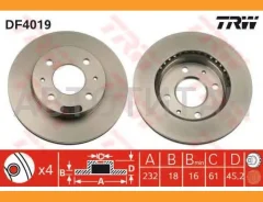 ���� ��������� DF4019 TRW (BG3206/GR02236/RN1101/J330107�1/40206-0M602) [DF4019] DF4019 ����