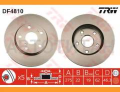 ����. ���� ������. ������. [275x22] 5 ���. Toyota Auris 1,4-2,2L (07-) Corolla 1,4-1,8L (07-) [DF4810] DF4810 ����