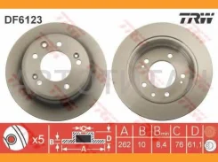 ����. ���� ���. [262x10] 5 ���. Hyundai i30 1.4-2.0 10.07-11.11/ ix35 1.6-2.0 01.10- KIA Ceed 1.4-2.0 12.06-/ PRO ceed 1.4-2.0 02.08-/ Sportage 1.6-2....