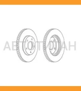 ���� ��������� /�������� /TI-GUAR ��� Skoda Octavia 2004-2020, Yeti 2009-2018, Volkswagen Golf VI 2008-2012; 287.8/24.9��; TG-1K0615301T RN1374 5Q0615...