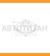 ���� ��������� /�������� /TI-GUAR ��� Skoda Octavia 2013-2020, Volkswagen Passat 2008-, GOLF VII 2012-, AUDI A3, S3 2013-; 340/30��; TG-1K0615301AD 1K...