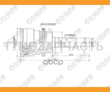 ���� �������� /TI-GUAR ��� Daihatsu Terios J100, 102, 1.3L, K3VE 1997- /19*52*24; TG-2812; 4342087406000 CO2400 CO7510A DA012 [TG2812] TG2812 ����