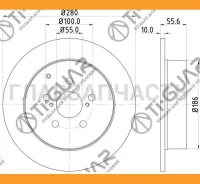 ���� ���������/������ ��� Toyota Avensis /AZT25, ZZT25 /2003 [TG4243105030] TG4243105030 ����