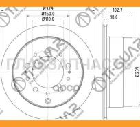 ���� ��������� /������ /TI-GUAR ��� Toyota Land Cruiser J100 ; 329/18��; TG-42431-60280 RN1215 4243160221 4243160280 [TG4243160280] TG4243160280 ����