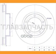 ���� ��������� /�������� /TI-GUAR ��� Toyota Land Cruiser #ZJ105 1998-2007, LCR HZJ7# 1999-2004; 321/32��; TG-43512-60140 PD3119173S Tgbdp0007 3119173...