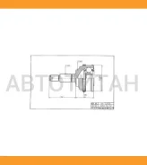 ���� �������� /TI-GUAR ��� Honda CR-V 1998-2000, Inspire UA1 UA2 1995-1998, Prelude 1996-2001 /32*64*28; TG-4433; (HOE033A HO033 TG4433Z50) HO33 HO033...