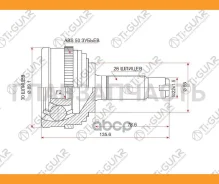 ���� �������� /TI-GUAR ��� Honda Civic EG 1995-, CR-V RD1 B20B, Orthia 1996- /ABS /30*55*26; TG-4424Z50; HO024A50 0310024A50 310029A [TG4424Z50] TG442...