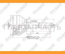 ���� �������� /TI-GUAR ��� Nissan AD Y11, Wingroad Y10 1990-1996, Sunnyga16DE, Pulsar B13 14 /23*55*25; TG-7417; 0210017 320124 391000M311 391000M600...
