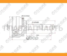 ���� �������� /TI-GUAR ��� Nissan AD Y11, Sunny GA16DE, Pulsar QG16DE 1990-1996 /ABS / 23*55*25; TG-7417Z42; NI017 NI017A42 0210017 [TG7417Z42] TG7417...