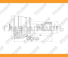 ���� �������� /TI-GUAR ��� Nissan Datsun, Frontier FMD22, KA24E, RMD22, QD32 1997- /25*50*28; TG-7471; 0210071 320127 391002S600 391002S660 NI071 [TG7...