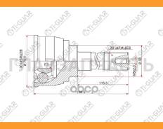���� �������� /TI-GUAR ��� Suzuki Grand Escudo Vitara XL-7 2000-2006 TX92W 2.7L H27A /30*48*26; TG-9234; (SU-034) 0710034 4410267D00 4410167D01 [TG923...