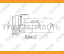 ���� �������� /TI-GUAR ��� Toyota Corolla 1ZZFE ZZE122, ISIS ANM1# ZGM1# ZNM10, WISH ZNE10 /ABS /24*58*26; TG-9555Z48; 0110055A48 329193A 4341012670 C...