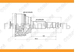���� �������� /TI-GUAR ��� Toyota Estima 1999-, Harrier MCU30W, Kluger MCU20W /ABS /27*63*30; TG-9560Z48; 0110060A48 329105A 4341033230 4342048070 TO0...