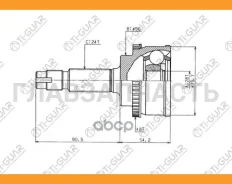 ���� �������� /TI-GUAR ��� Toyota VITZ Yaris 1999-2005, ECHO CP10 1999-2003 /� ABS /28*56*24; TG-9590Z48; 434100D020 490519 CO7535 GA20501 TO090A48 [T...