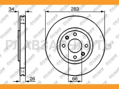 ���� ��������� /������ /TI-GUAR ��� Nissan Tiida C11 2007- Cube Z12 2009; 283/26��; TG-BDS0004 ST43206EM10A 43206EM10A RN1933 [Tgbds0004] TGBDS0004 ��...