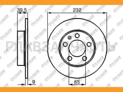 ���� ��������� /������ /TI-GUAR ��� Volkswagen POLO 2010-, Skoda Octavia 1996-2010, Rapid 2012-, POLO VI 2020; 232/9��; TG-BDS0023 RN1084 1J0615601 18...
