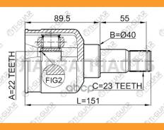 ���� ���������� /TI-GUAR ��� FORD Focus II 2004-2008 /22*40*23; TG-CVJ0065; 1676318 1692089 2111FUS CI1019 FD677 [Tgcvj0065] TGCVJ0065 ����