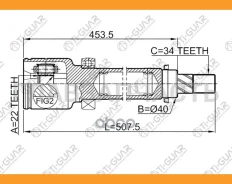 ���� ���������� /������ /TI-GUAR ��� FORD Focus CB8 2011- EU /22*40*34; TG-CVJ0076; 1761376 2111CB8RH EU507 [Tgcvj0076] TGCVJ0076 ����