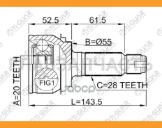 ���� ������ /�������� /TI-GUAR ��� Honda CR-V RE3, RE4 -2007 /20*55*28; TG-CVJ0086; 0310RER 42330SXSA01 CO1984 Hnrre [Tgcvj0086] TGCVJ0086 ����