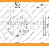 ���� ��������� /�������� /TI-GUAR ��� Mitsubishi Outlander 4WD CW#W 2.4 2006-, Lancer X 4B10 2011; 276/26��; TG-MN116329 RN1366 SD4315 4615A115 [TGMN1...