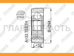 ���� ���������� /TI-GUAR ��� Skoda Octavia 2004-2012, Volkswagen GOLF 2003-2008 /33*94; TG-IN9802; 2311-GV 1K0498201B JC33024 [TGIN9802] TGIN9802 ����