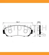 ��������� ������� /�������� ������ /����� Kebono ��� RE 2007-; 4C; AK-45022-SHJ-405; (TG-743 HN559 PN8802) D5153M 45022SHJ405 45022SHJA00 Kebono AK450...