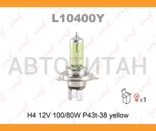 ����� H4 12V 100/80W P43T-38 Yellow H4 U 12V 100/80W PU43T-38 Yellow L10400Y ����