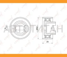����� �������� ����� ��� KIA Rio 1.3 00-05 / Sephia 1.5-1.6 93-97, Mazda 121 I-II 1.1-1.3 96 / 323 1.3-1.8 89-04 / Demio 1.3-1.5 98 PB1042 ����