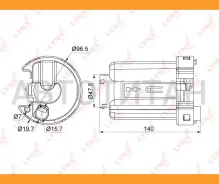 ������ ��������� Mazda 323 1.3-2.0 (BJ_) 00-03 / Premacy 2.0 (CP_) 00-05 ZL0520490A, MF5578, FC319S, FF046, ST494, 3003319, J1333044 Lynxauto LF543M L...