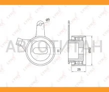 ����� �������� ����� ��� KIA Carens 1.6 02 / Rio 1.5 00-05 / Shuma 1.5-1.6 97-04, Mazda 323 1.5-1.8 89-04 / Xedos 6 1.6 92-99 PB1043 ����