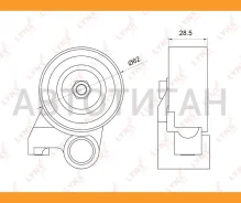 ����� �������� ����� ��� Toyota Land Cruiser Prado(90-150) 3.0D 96 / 4 Runner 3.0D 95-02 / Hiace 2.5D-3.0D 01 / Hilux 2.5D-3.0D 01 Lynxauto PB1072 PB1...