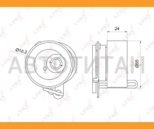 ����� ���������� ����� ��� Honda Civic 1.6-1.7 01-05 / FR-V 1.7 04- / Stream 1.7 01- Lynxauto PB1019 PB1019 ����